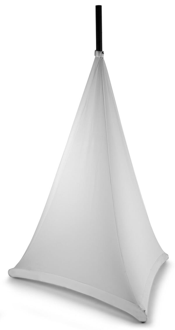 BeamZ Speaker stand cover white 120cm - Slika 1