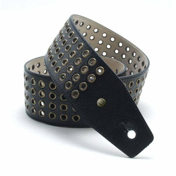 jim-dunlop-bmf04bk-2-5-bronze-gromts Jim Dunlop BMF04BK 2.5' Bronze Gromts Guitar Strap - Slika 1