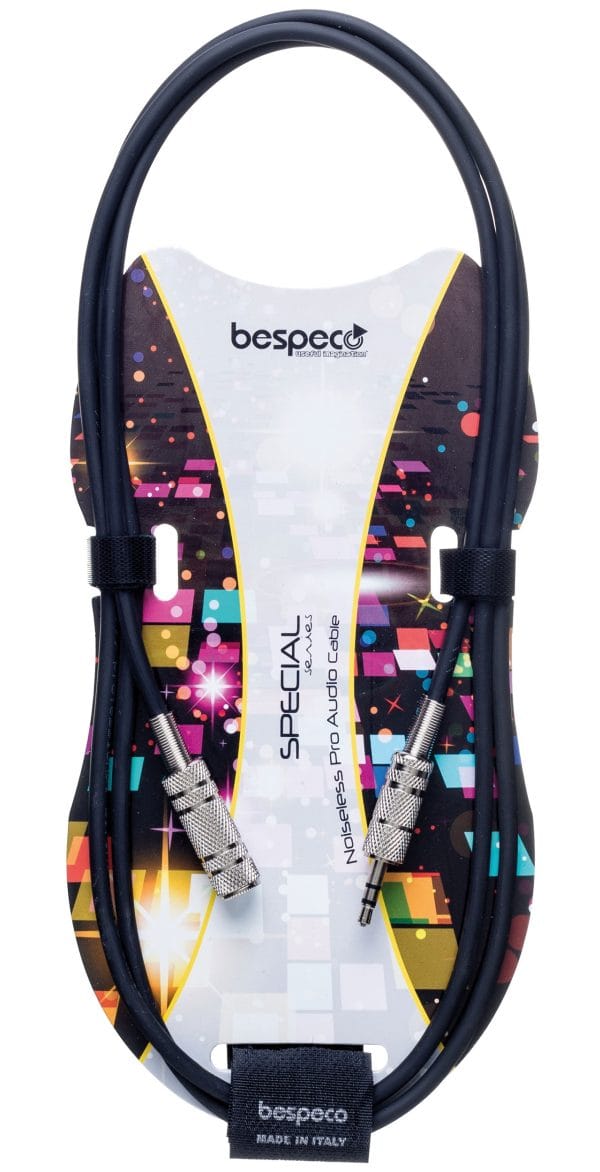 Bespeco BT1985M Extension cable – 3,5 mm stereo jack – 3,5 mm stereo jack - Slika 1