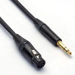 Bespeco EASXF150R Microphone cable – cannon female – 6,3 mm jack TRS