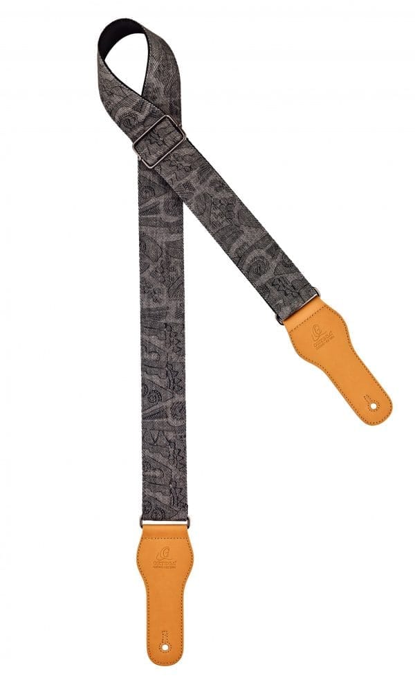 ortega-ocs300-spring-series-guitar-cotton-strap-coal-jean Ortega OCS300 Spring Series Guitar Cotton Strap - Coal Jean - Slika 1