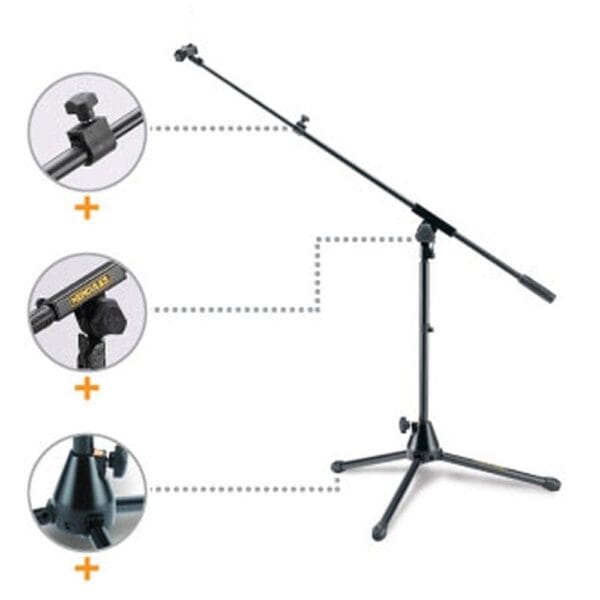 hercules-ms540b-low-boom-mic-stand Hercules MS540B Low Boom Mic.stand - Slika 1