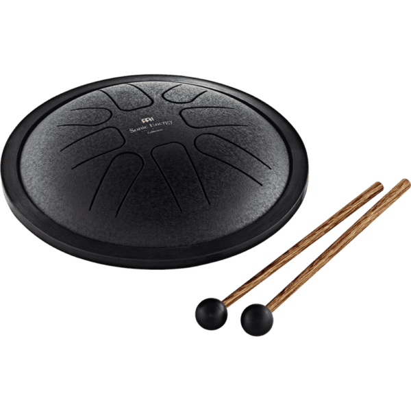 meinl-sstd1bk-small-steel-tongue-drum-7-f-minor-8-notes-440-hz-black MEINL SSTD1BK Small Steel Tongue Drum 7' - F Minor/8 Notes/440 Hz - Black - Slika 1