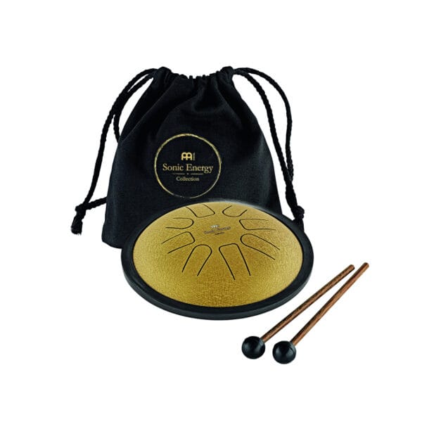 meinl-sstd3g-small-steel-tongue-drum-7-c-minor-8-notes-440-hz-gold MEINL SSTD3G Small Steel Tongue Drum 7' - C Minor/8 Notes/440 Hz - Gold - Slika 1
