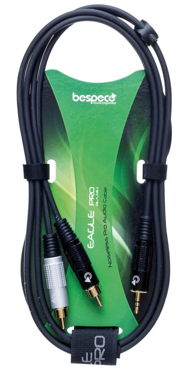bespeco-eaymsr150-interlink-cable-35-mm-stereo-jack-2-x-rca-1-5met Bespeco EAYMSR150 Interlink cable – 3,5 mm stereo jack – 2 x RCA 1.5met - Slika 1
