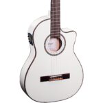 Ortega RCE145WH Solid top Classical Guitar w/bag