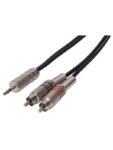 Topp Pro ACY01LU015 INS.CABLE.3.5.ST.-2*RCA.M.BK 1.5met