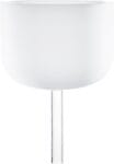 MEINL Sonic Energy White-frosted Crystal Singing Bowl with Handle 10' - F4/Heart